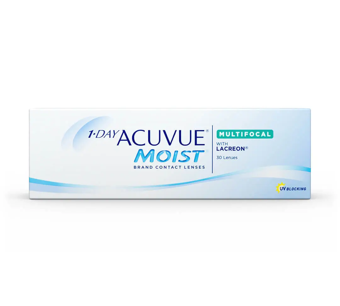 Acuvue 1 Day Moist Daily Multifocal Lenses , 30 units - -0.75, 8.4, High, 14.30