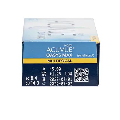 Acuvue 1 Day Oasys Max Daily Multifocal Lenses , 30 units - -6.00, 8.4, High, 14.30 - Image 3