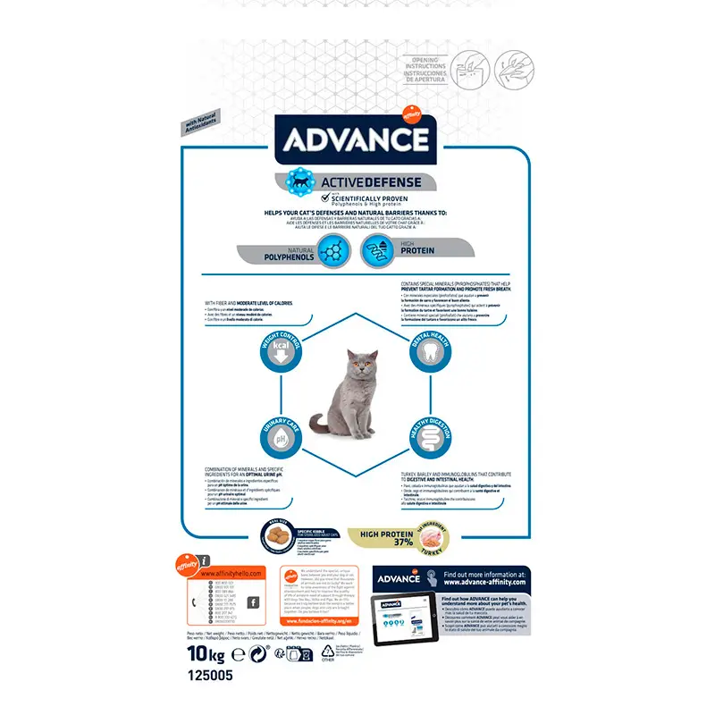 Advance Feline Adult Sterilised Turkey 10Kg, cat food - Image 2