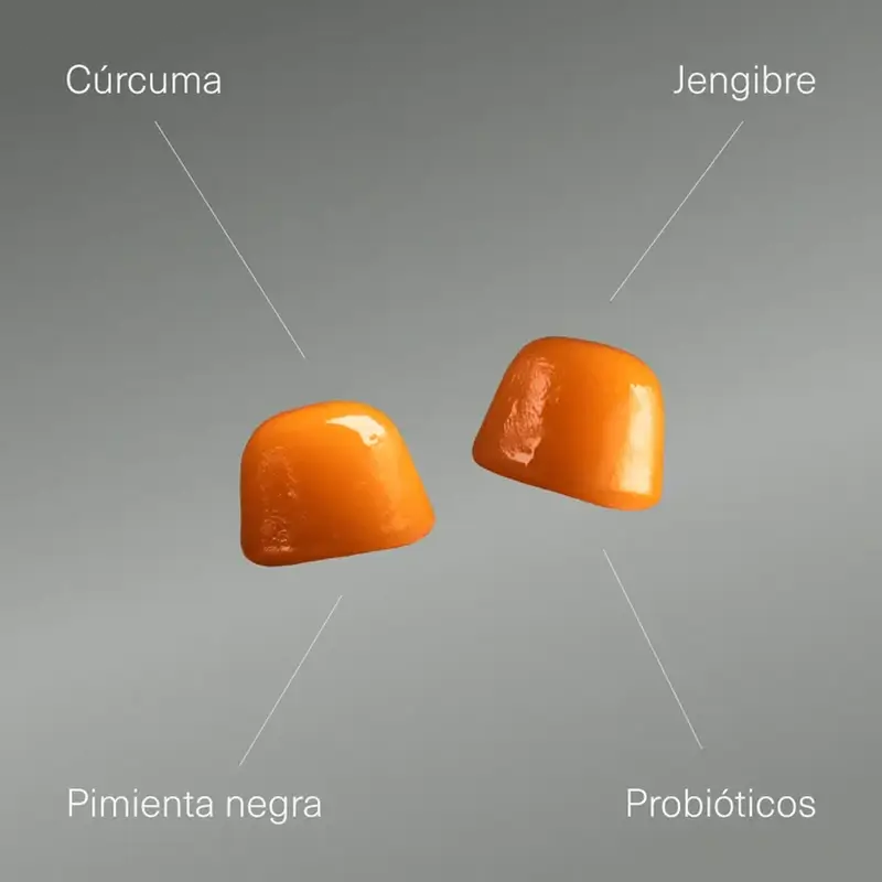 Aldous Bio Turmeric With Ginger & Black Pepper + Probiotics, 120 gummies - Image 3