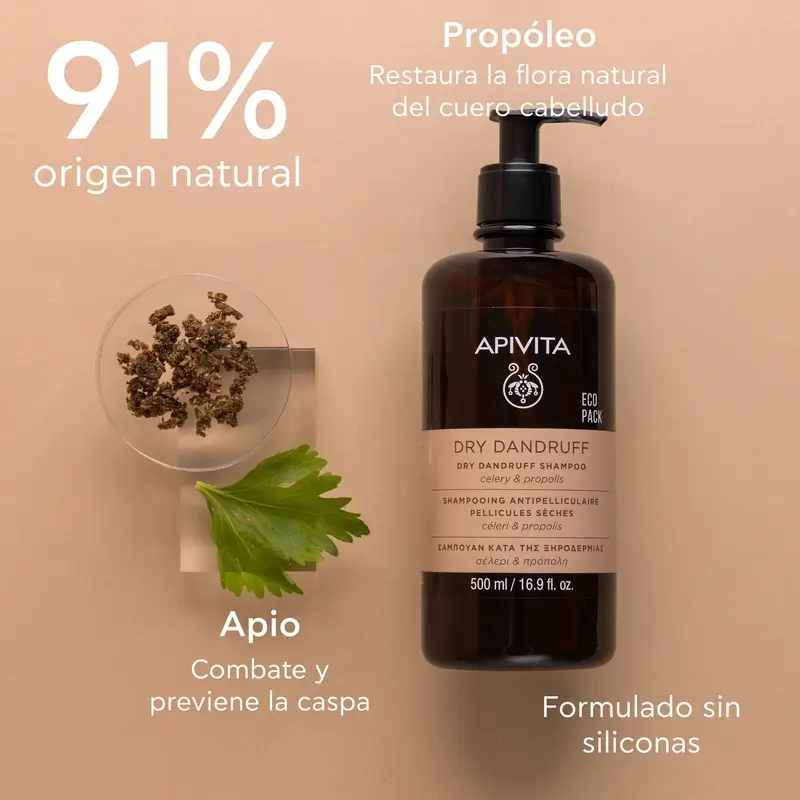 APIVITA Anti Dry Dandruff Shampoo 500 ml - Image 3