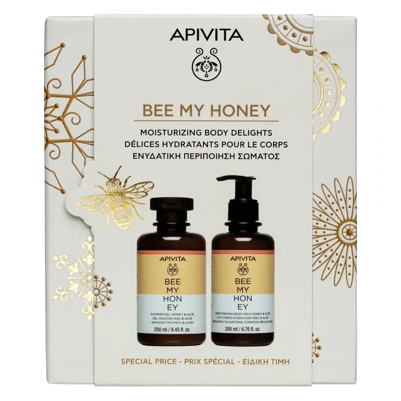 Apivita Promo Bee My Honey Bath Gel, 250Ml + Body Milk 200Ml - Image 2