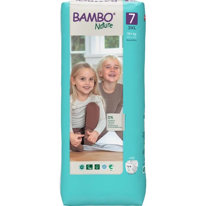 Bambo Nature Nappies Size 7 (18+ Kg), 40 pcs. - Image 2