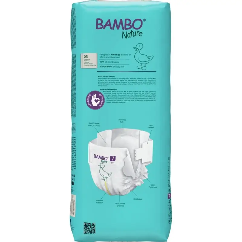 Bambo Nature Nappies Size 7 (18+ Kg), 40 pcs. - Image 3