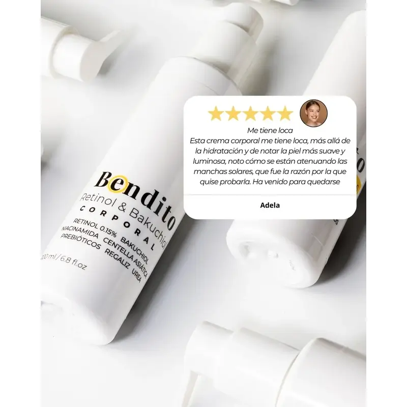 Bendito Retinol & Bakuchiol Body Cream, Pack 3 x 200 ml - Image 3