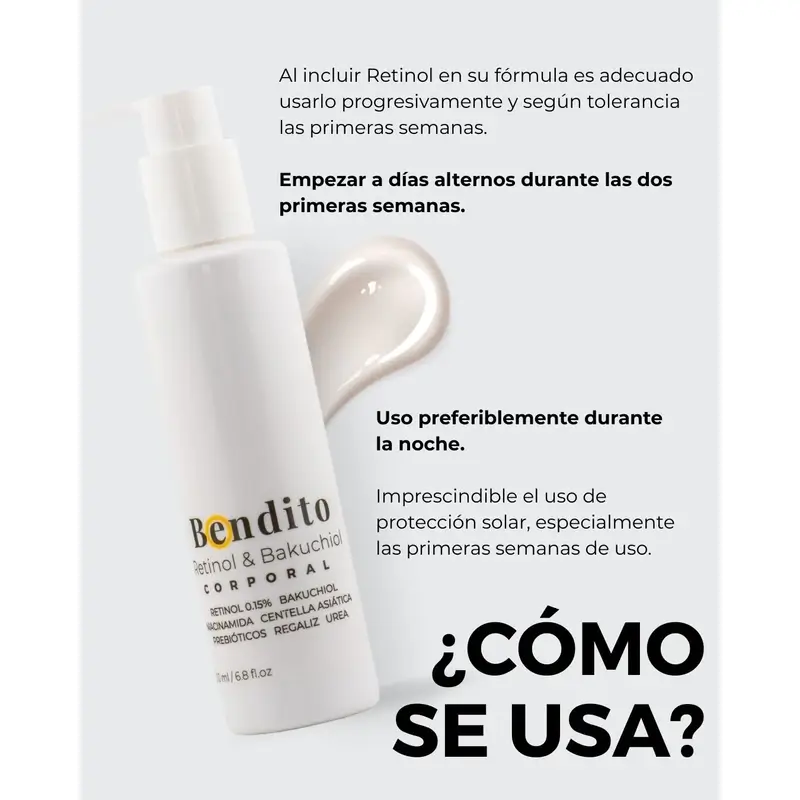 Bendito Retinol & Bakuchiol Body Cream, Pack 3 x 200 ml - Image 4