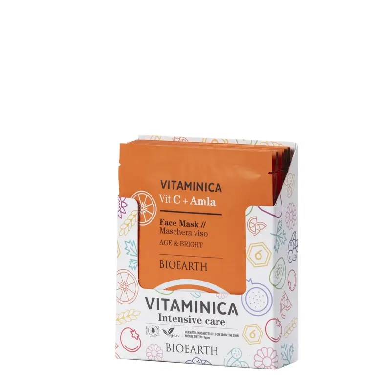 Bioearth Vitamin C & Amla Age And Bright Face Mask, 15 ml