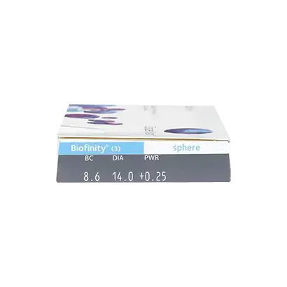 Biofinity Spherical Monthly Lenses , 3 units - -2.75, 8.6, 14.0 - Image 3