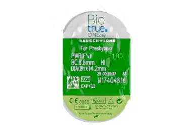 Biotrue One Day Daily Multifocal Lenses , 90 units - +5.00, 8.6, Low, 14.2 - Image 3