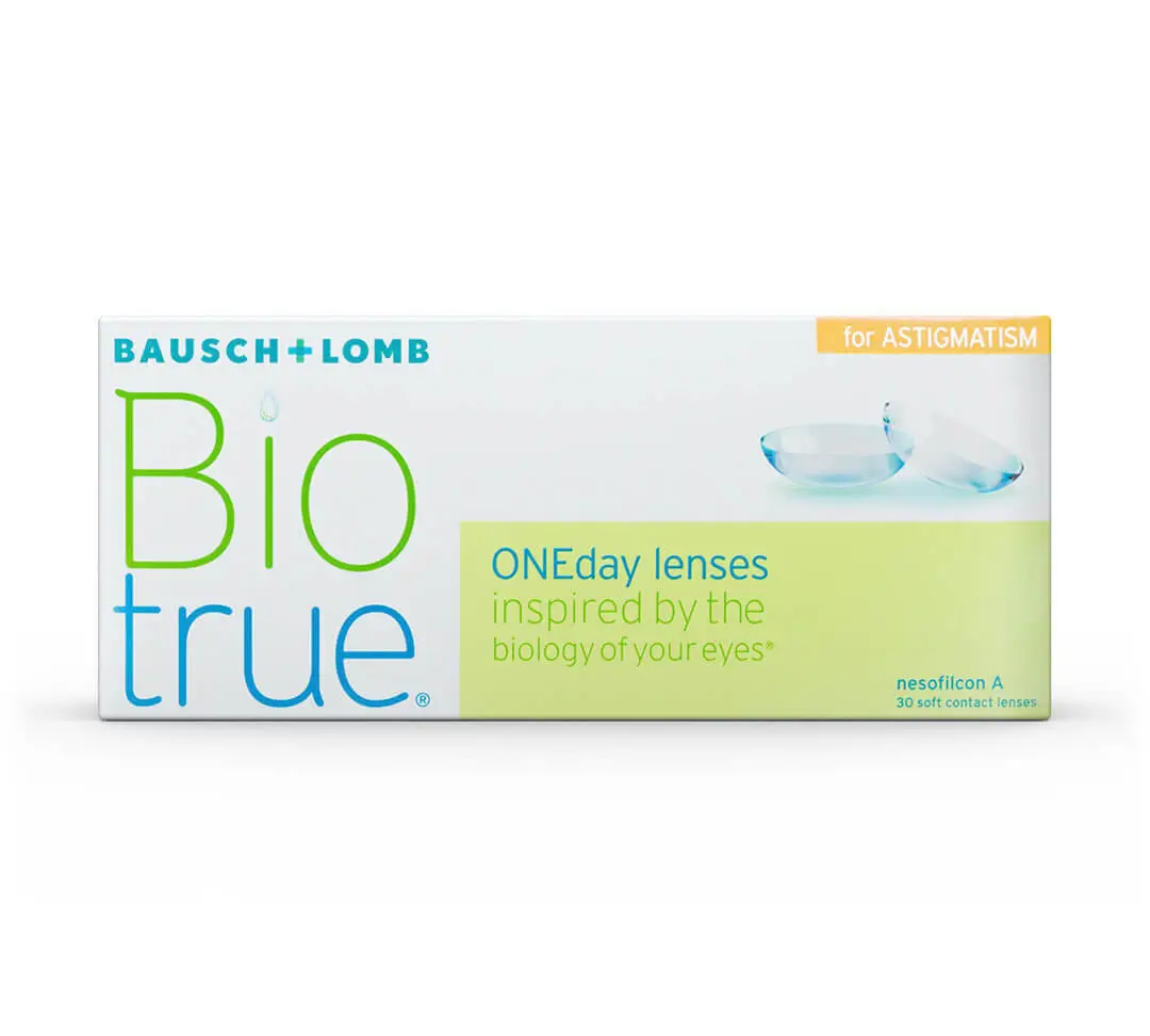 Biotrue One Day Daily Toric Lenses , 30 units - +3.00, -2.25, 10, 8.4, 14.50