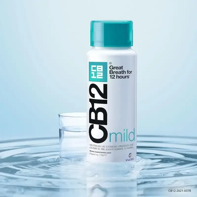 Cb12 Mild Mouthwash Mild Mint Flavoured Halitosis Mouthwash, 2X250 Ml - Image 3