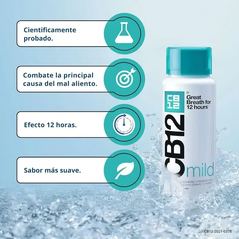 Cb12 Mild Mouthwash Mild Mint Flavoured Halitosis Mouthwash, 2X250 Ml - Image 6