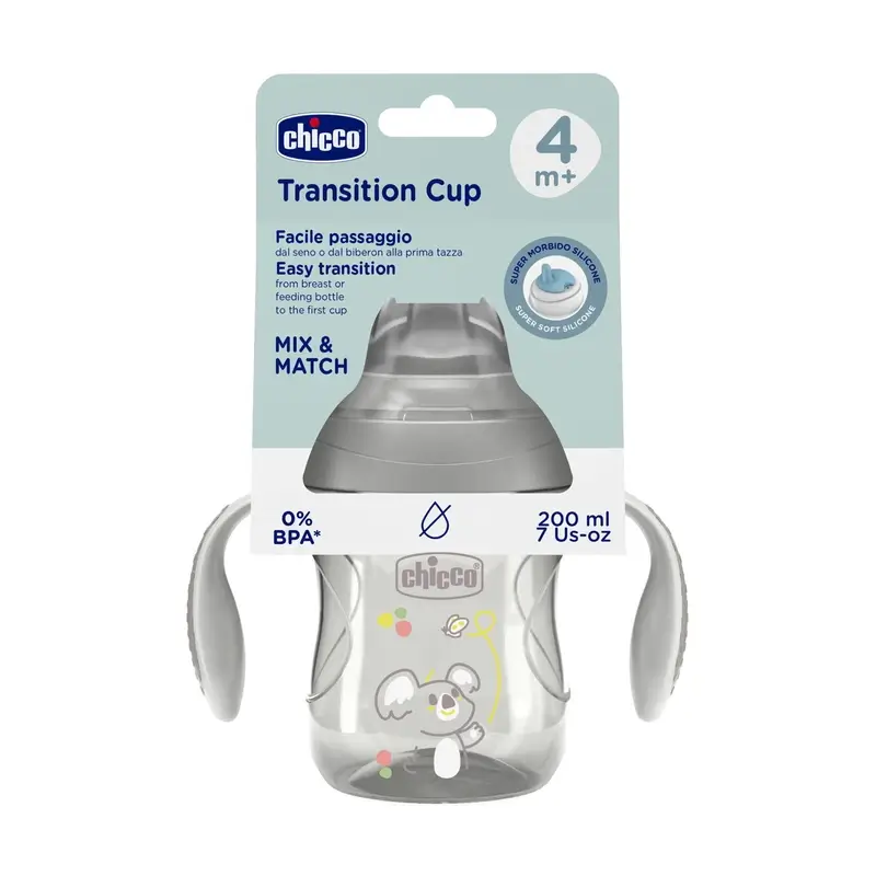 Chicco Transition Cup 4M+ Grey 200Ml - Image 4