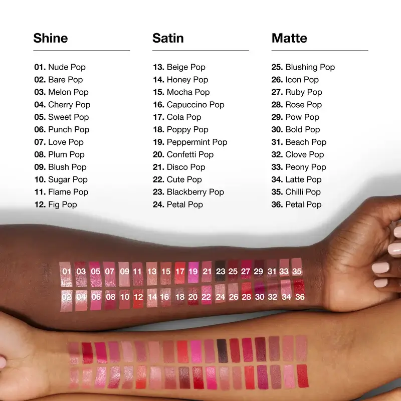 Clinique Pop Longwear Satin Cute Pop Lipstick, 3.9 grams - Image 4