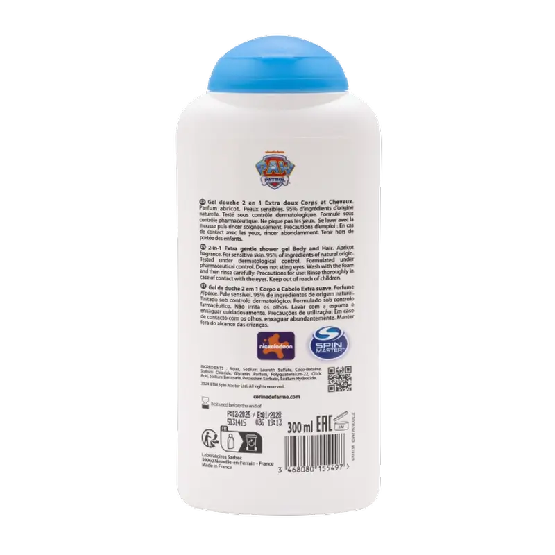 Corine De Farme Paw Patrol 2 In 1 Shower Gel, 300 ml - Image 2