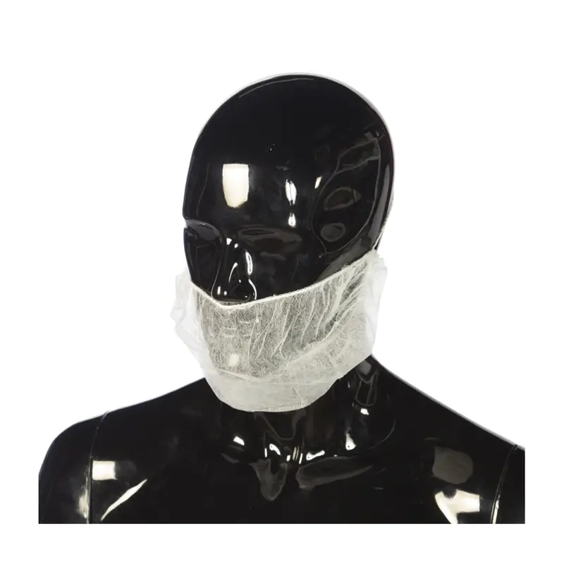 Cuatrogasa Polypropylene Beard Covers White, 100 pcs.