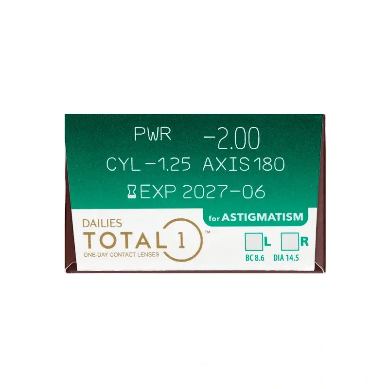 Dailies Total1 Daily Toric Lenses , 30 units - -3.00, -0.75, 40, 8.6, 14.50 - Image 5