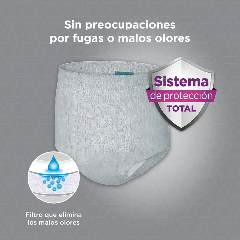 Depend Normal S/M Adult Male Nappy , 10 pieces - Image 2