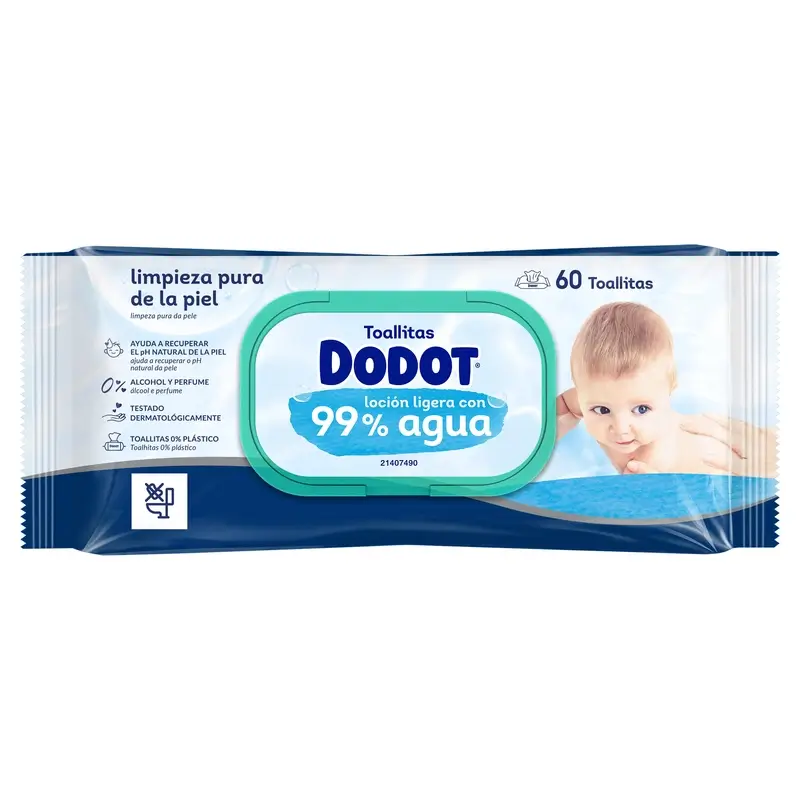 Dodot Wipes 99% Aqua, 15x60, 900 pcs. - Image 2