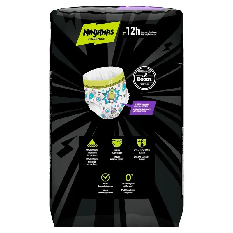 Dodot Ninjamas Size 7 Rocket, 2X10 Nappies - Image 3