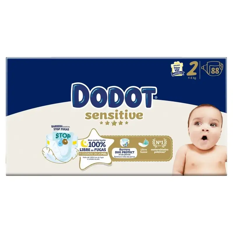 Dodot Sensitive Nappy Sensitive Jumbo Pack Size 2 , 3X88 Units - Image 3