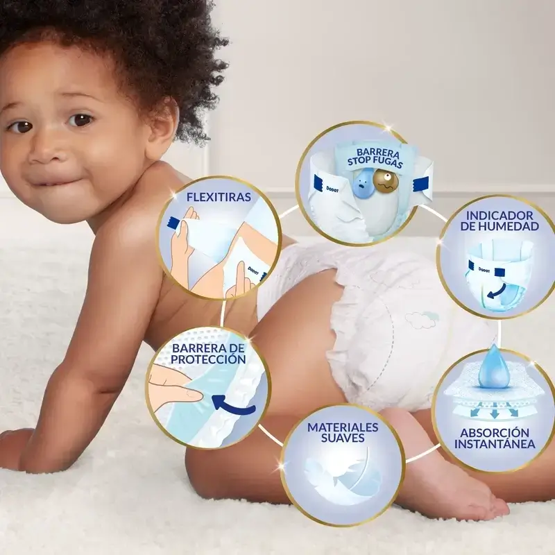 Dodot Sensitive Nappies Extra Absorbency 10-15 kg Size 4+, Pack 2 x 48 Units - Image 7