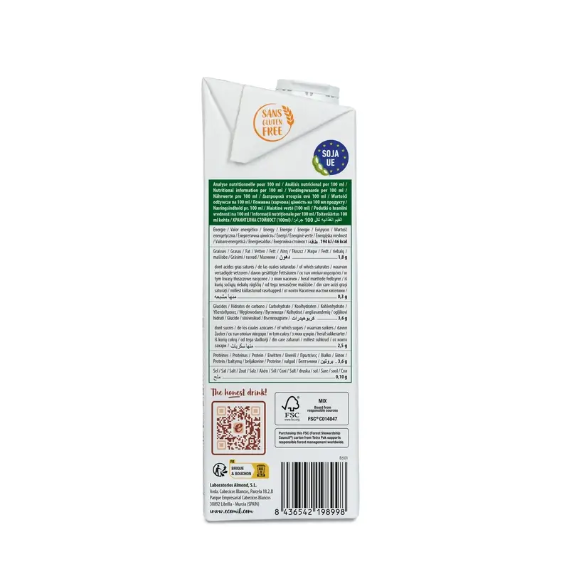 Ecomil Organic Soya Barista Vegetable Drinks, 1 litre - Image 4