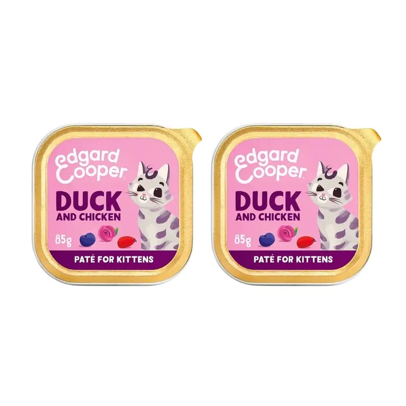 Edgard & Cooper Wet Cat Food Kitten 16X85G Free Range Chicken, Pack Of 2