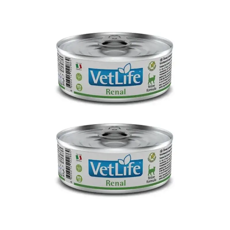 Farmina Vet Cat Renal Box 12X85Gr, Wet Cat Food, Pack Of 2