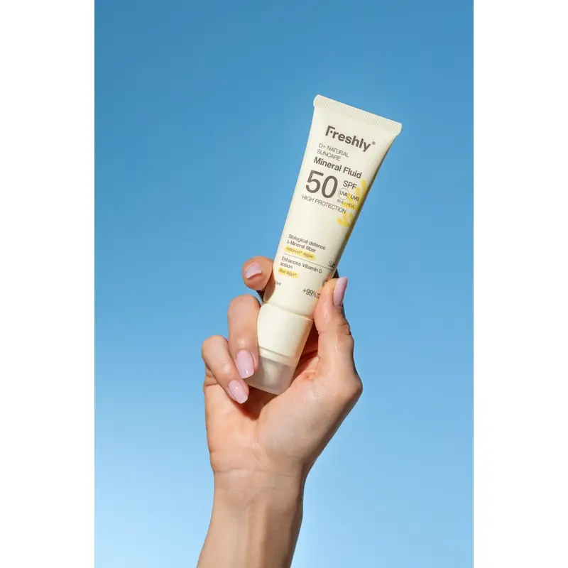 Freshly D+ Natural Suncare Mineral Fluid Spf50, 50 ml - Image 5