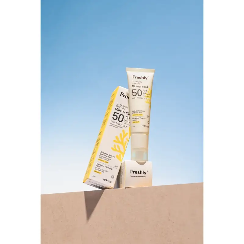Freshly D+ Natural Suncare Mineral Fluid Spf50, 50 ml - Image 6