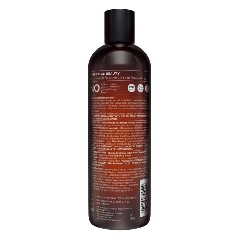 Hask Blonde Care Shampoo , 355 ml - Image 3