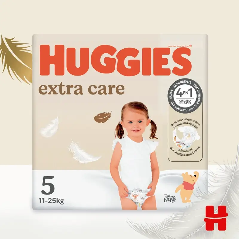 Huggies Extra Care Size 5 (12-25 Kg) Disney Baby Nappy , 66 pieces - Image 2