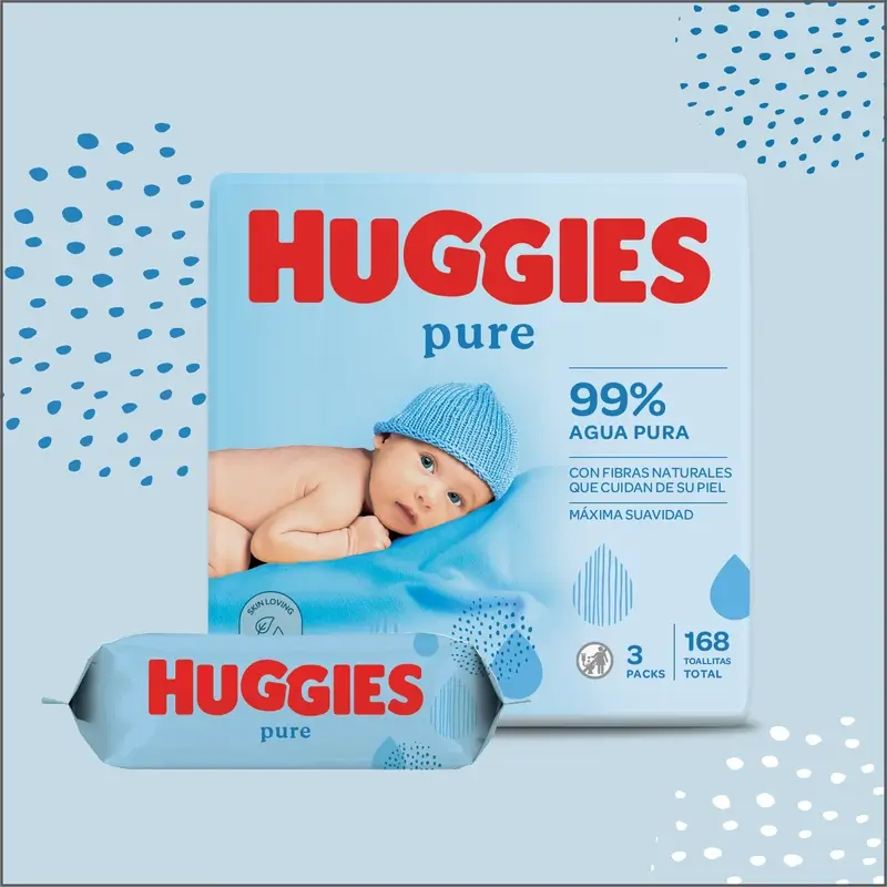Huggies Pure Wipes , 56 pcs. - Image 2