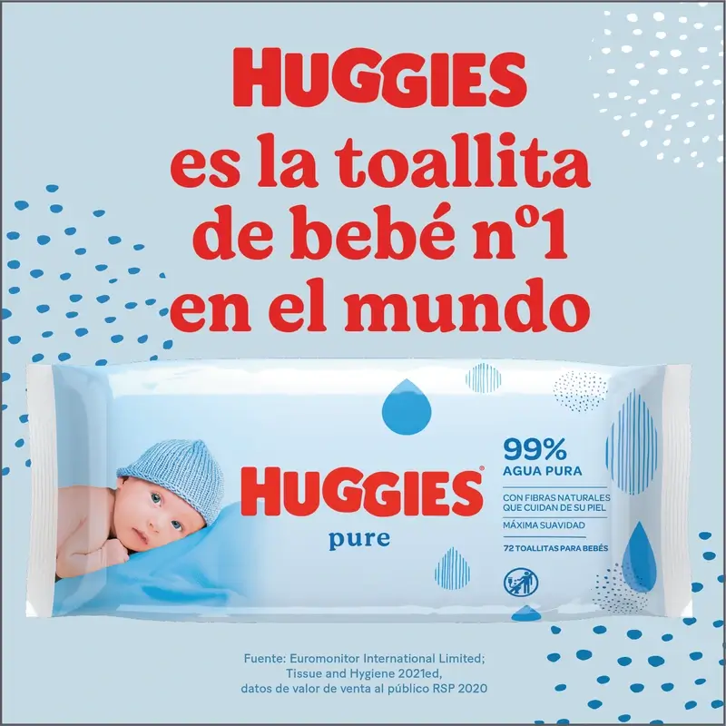 Huggies Pure Wipes , 56 pcs. - Image 7