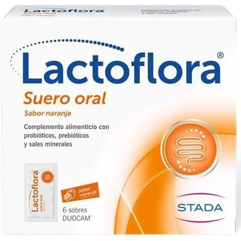 Lactoflora Oral Serum With Probiotics, Prebiotics And Mineral Salts Orange Flavour , 6 Sachets - Image 2
