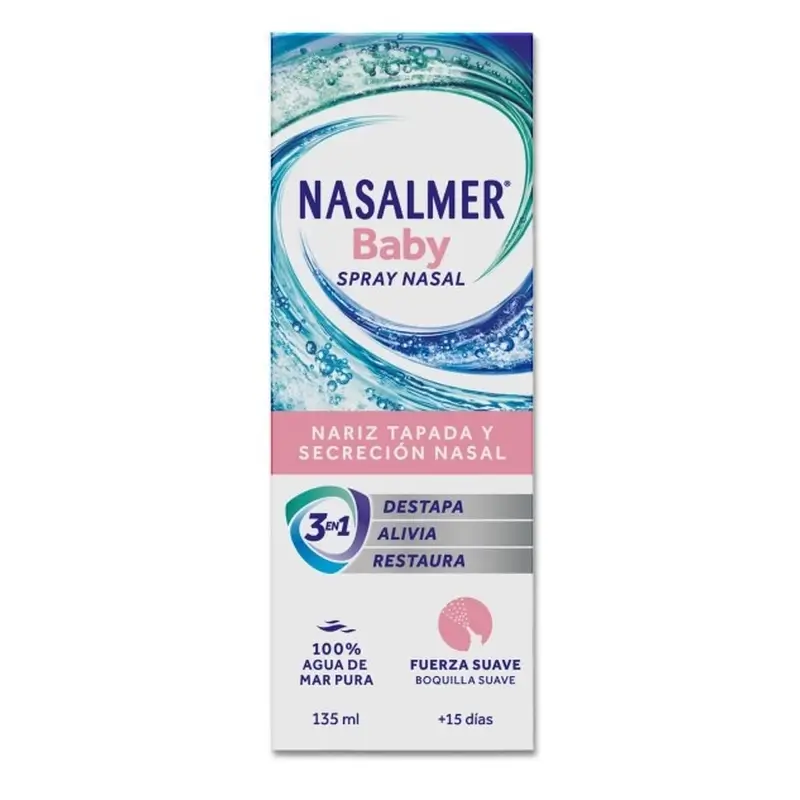Nasalmer Baby, Gentle Nasal Cleansing with Seawater, 135 Ml Spray - Image 3