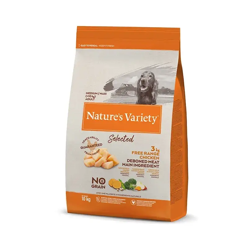 Nature'S Variety Canine Adult Selected Med/Max Chicken, 10 kg, dog food
