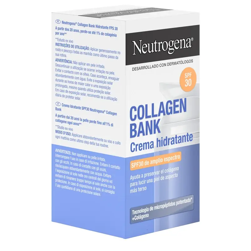 Neutrogena Collagen Bank Moisturising Face Cream Spf30, 50 ml - Image 3