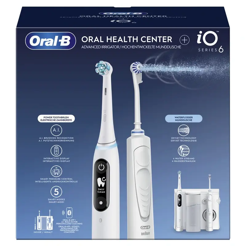 Oral-B Braun Braun Dental Centre with Irrigator & Oral-B iO 6 Electric Toothbrush - Image 2