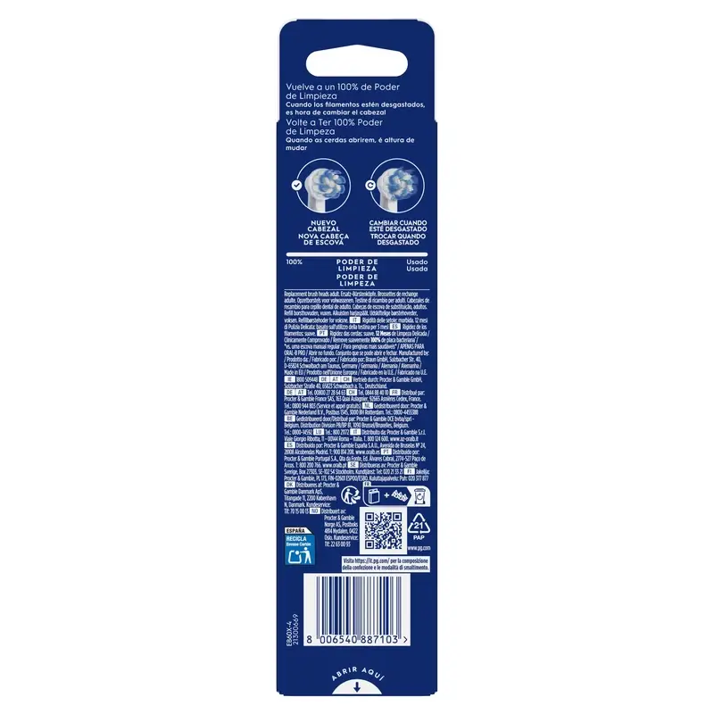 Oral-B Braun Sensitive Clean Refill, 4 pcs. - Image 3