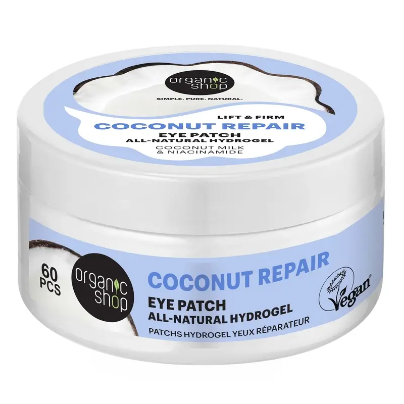 Organic Shop Fac Firming Hydrogel Eye Contour Patches "Coconut Repair", 60 pcs.
