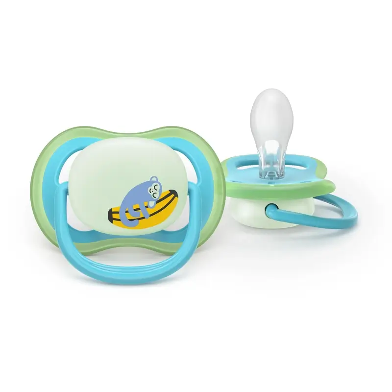 Philips Avent 2 dummies ultra air nighttime 6-18m baby boy - Image 3