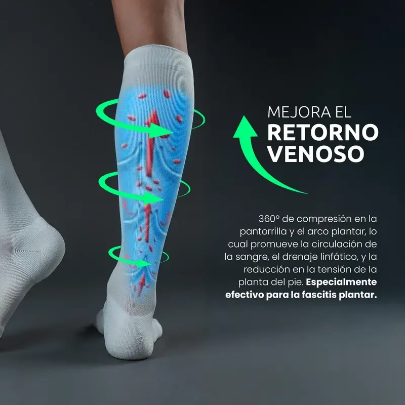 Podoks Tired Legs Socks H6 White - Image 5