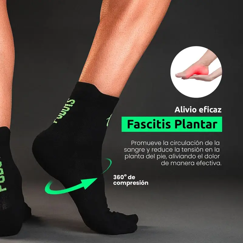 Podoks Running Socks H3 Medium Black - Image 4