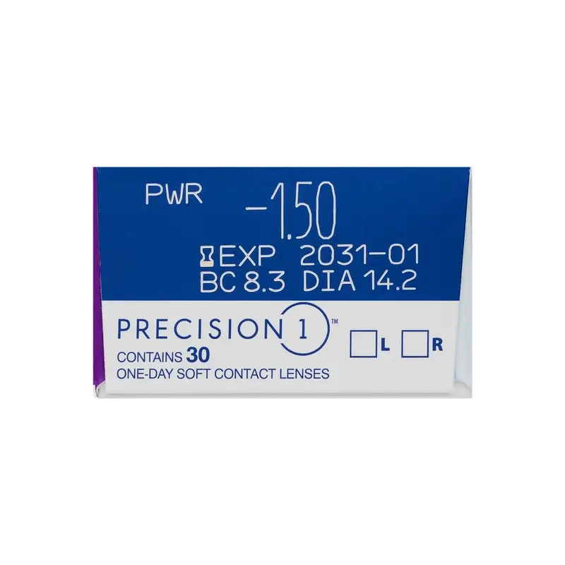 Precision1 Spherical Daily Lenses , 30 units - -10.00, 8.3, 14.2 - Image 5