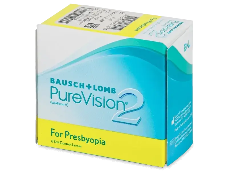 Purevision2 Multifocal Monthly Lenses , 6 units - -1.00, 8.6, High, 14.0