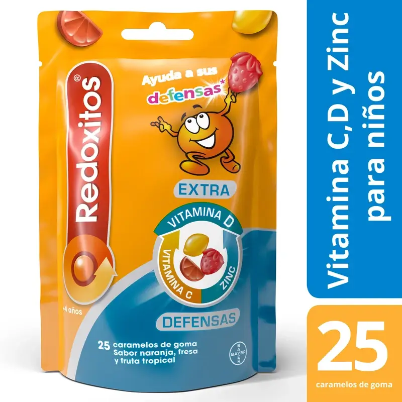 Redoxon Redoxitos Extra Defensas +4 Years , 25 gummies - Image 2