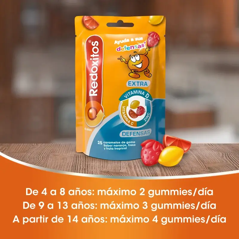 Redoxon Redoxitos Extra Defensas +4 Years , 25 gummies - Image 5