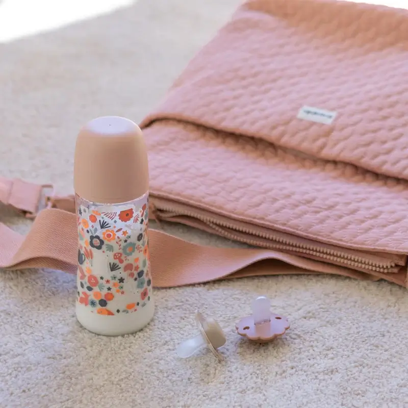 Suavinex Baby Bottle 270 Ml, Medium Flow (M), +3 Months, Wonderland Flowers Pink - Image 5